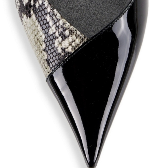 Jimmy Choo Cass 75 Snake-Printed Leather Pumps 37.5/7.5 - Picture 4 of 9